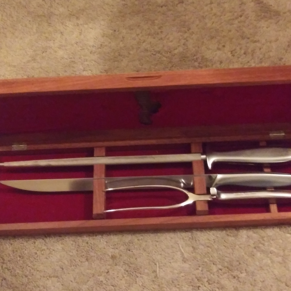 Rare VintageGerber Legendary Blade 3 Piece Carving